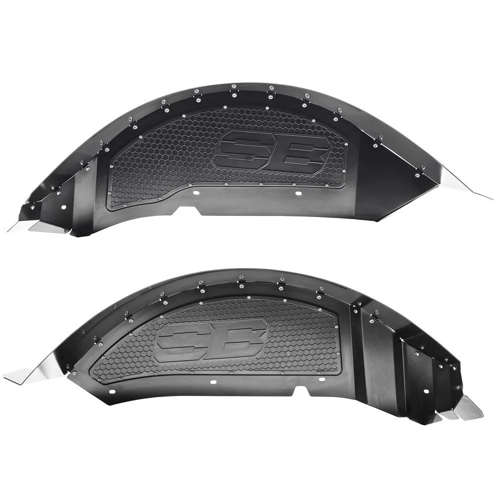 Rear Aluminum Inner Fender Liner Pair - Black (18+ JL/JLU) product image