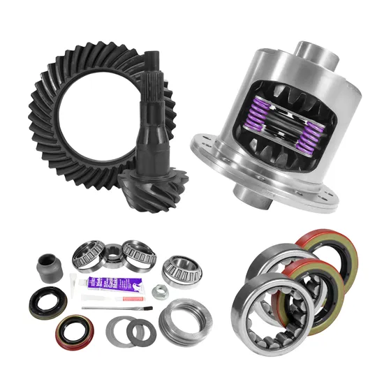 Yukon Gear and Axle 9.75 Inch Ford 4.11 Rear Ring & Pinion, Install Kit, 34Spl Posi, Axle Bearing 2004 Ford F-150 Heritage USA Standard