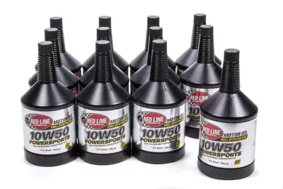 Red Line Oil 10w50 Powersports Motor Oil Case 12x1 Qt.