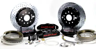 Baer Brake Systems Brake System 14 Inch Rear Pro+ w/Park Brake Black 78-87 GM G Body Stock 10 Bolt Rear BAER Brakes