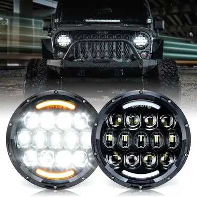 Xprite 7" LED Headlights for Jeep Wrangler 07-18