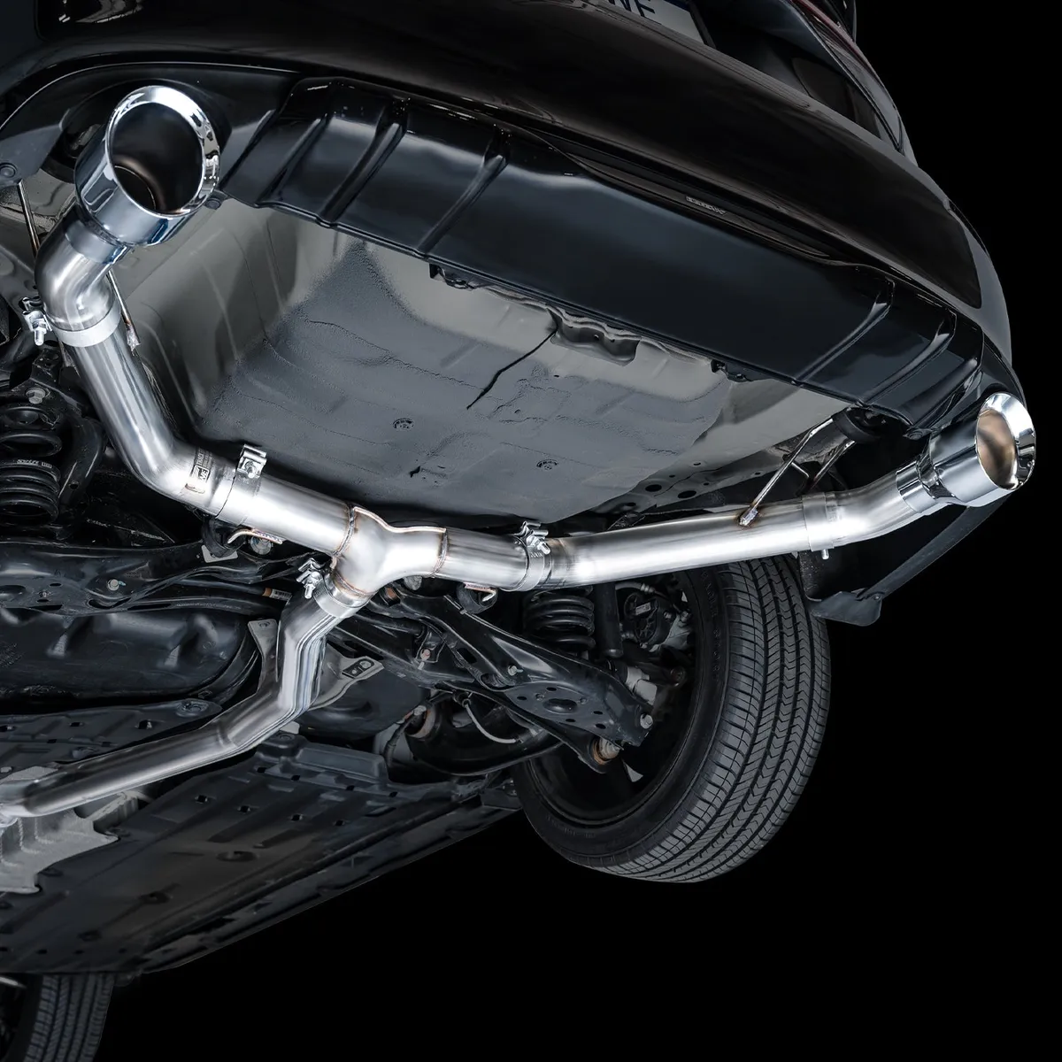 AWE Touring Edition Exhaust for FE1 Civic SiDE4 Acura Integra - Dual Chrome Silver Tips product image