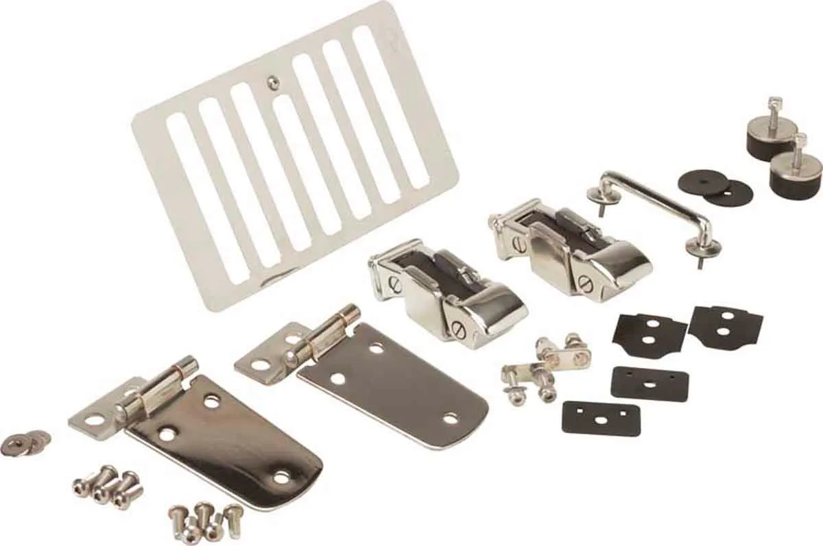 Kentrol Jeep TJ Hood Kit 98-06 Wrangler TJ Polished Silver Kentrol