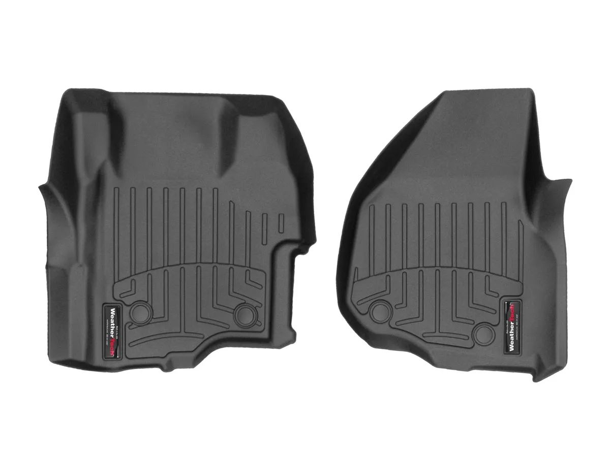 Weathertech BlackFrontFloorLinerVinylFloorsFordF-250F-350F-450F-5502011-2016VinylFloorsSuperCab