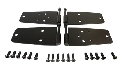 Crown Automotive Jeep Replacement Door Hinge Set 1987-1995 YJ Wrangler w/ Full Doors w/ Provisions for Mirrors;1976-1983 CJ-5;1976-1986 CJ-7;1981-1986 CJ-8