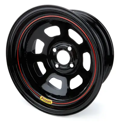 Bassett Wheel 15x7 4x4.25 2in BS D-Hole Lite Black