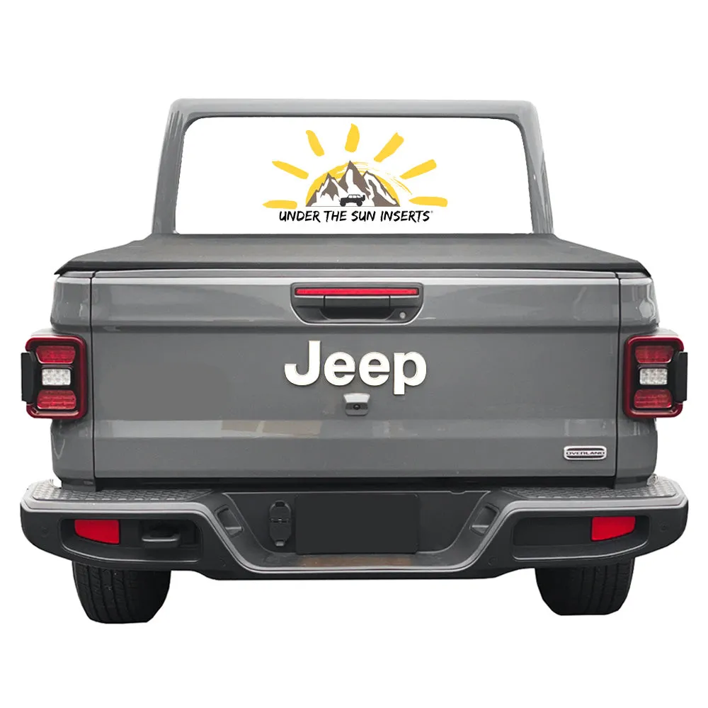 White Jeep Fender Emblem Overlay Vinyl Decals 2pk product image