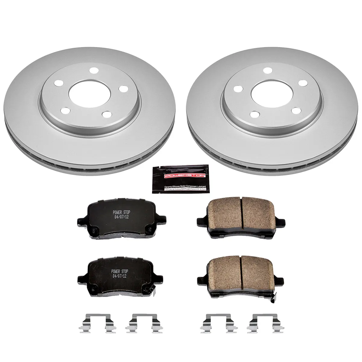 Z17 Geomet Coated Rotor Kit: Genuine Geomet Fully Coated Rotors; Ceramic Pads W/Hardware product image