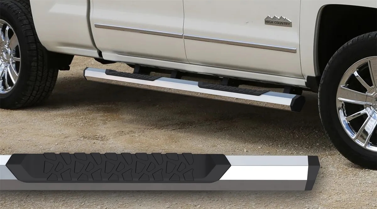 OCTA Series Nerf Bar; Aluminum; Premium Chrome Finish; product image