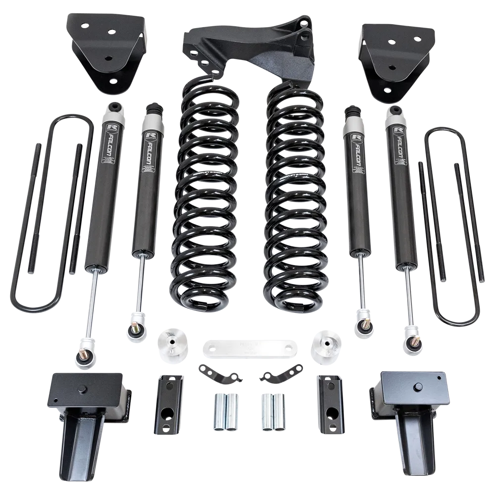 ReadyLift 4" Coil Spring Lift Kit With Falcon Shocks - Ford Super Duty Diesel 4WD 2017-2022 F-350 And F-250 With Camper Spring Package