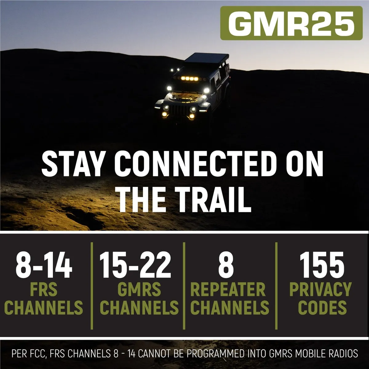 Essential Radio Kit Gmr25 Waterproof Gmrs Mobile 25watt Radio Kit With Externa product image