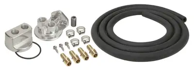 Derale Derale 15717 Engine Oil Filter Relocation Kit, 1/2 NPT Ports w/ 18x1.5mm Engine Thread Size