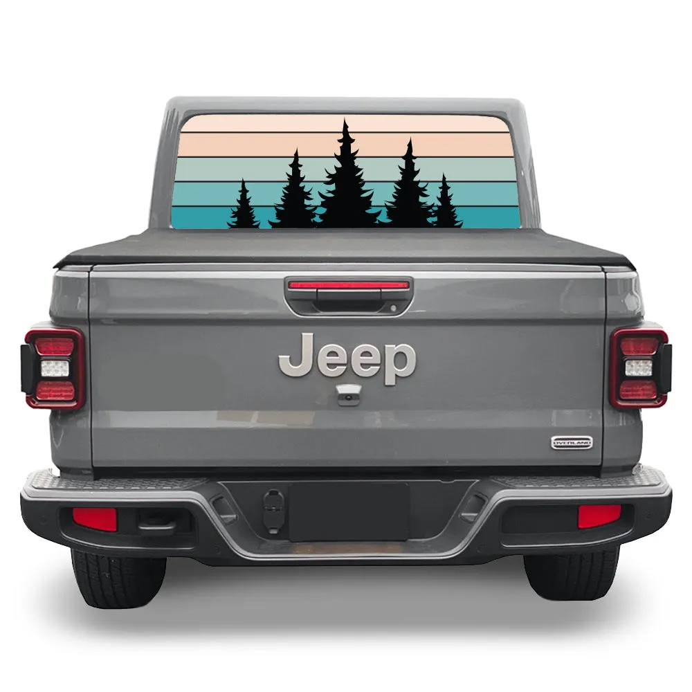 Evening Trees Rear Window Decal product image