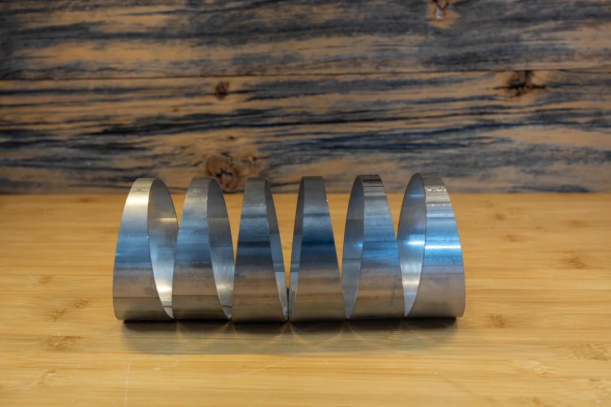 Universal T304 Stainless Steel 3.5 Inch Diameter 180 Degree Pie Cut Kit MBRP product image