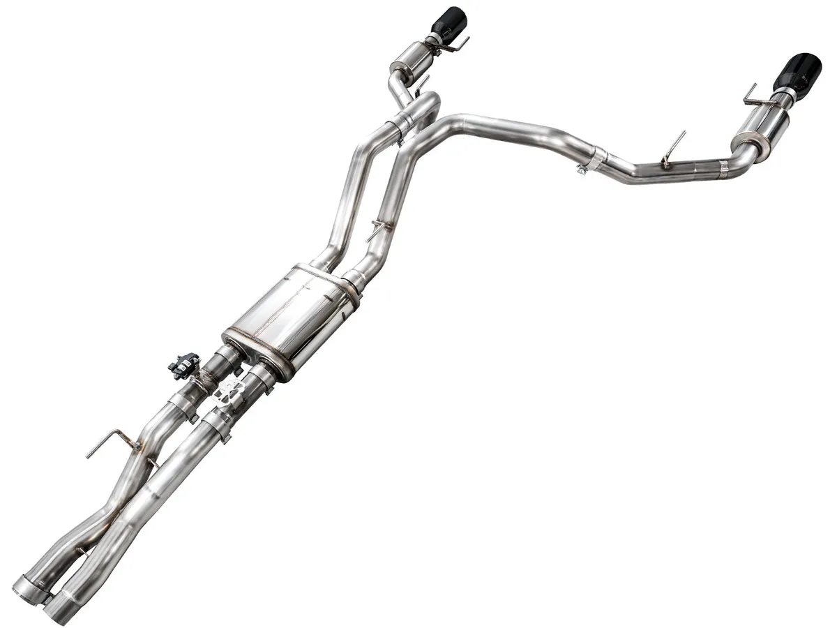 AWE SwitchPath™ Exhaust for Gen 3 Raptor R - Diamond Black Tips product image