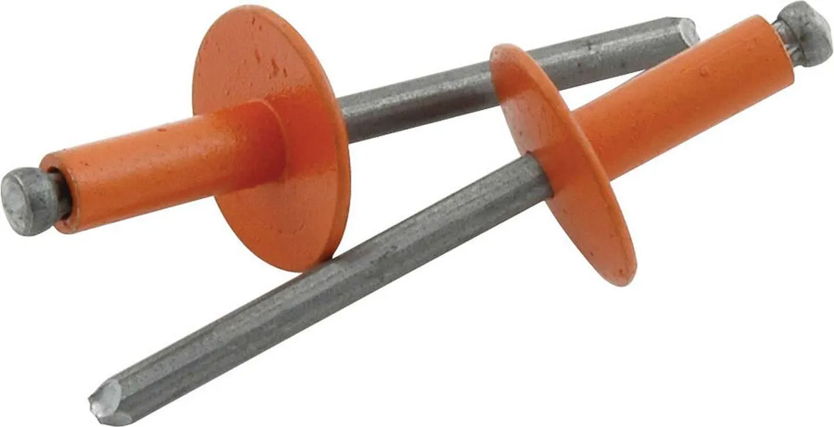 Allstar Performance Lg Hd Rivet 250Pk Orange