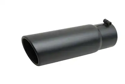 Gibson Performance Exhaust Gibson Performance Exhaust 500641-B Stainless Steel Tip>Rolled Edge Angle Tip