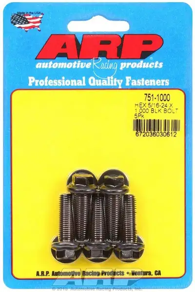 ARP Auto Racing 5/1624 x 1.000 Hex Black Oxide Bolts