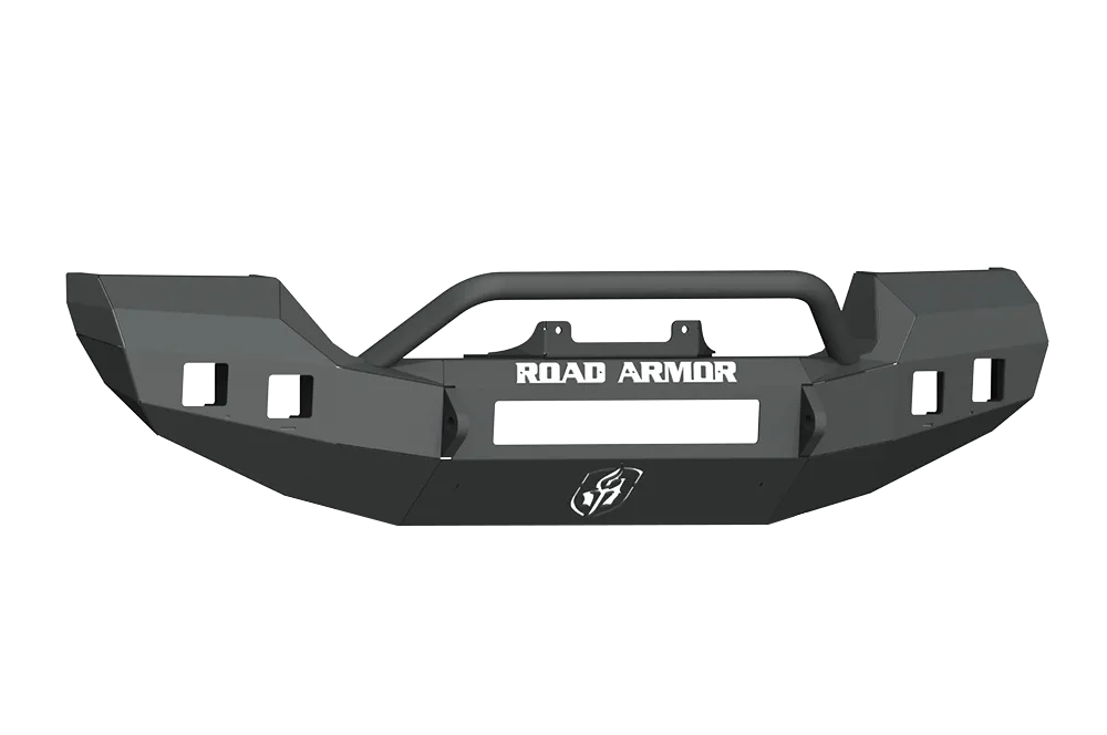 Road Armor Stealth Front Full Width Winch Bumper Pre-Runner Guard | Rubicon Only - Texture Black 2018-2025 Jeep JL JLU JT