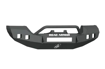 Road Armor Stealth Front Full Width Winch Bumper Pre-Runner Guard | Rubicon Only - Texture Black 2018-2025 Jeep JL JLU JT