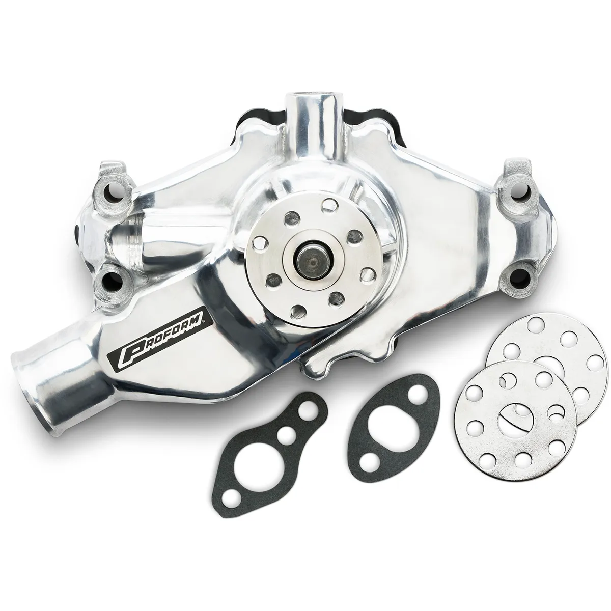Engine Water Pump Mechanical Short Style High Flow Model Polished SB Chevy Proform product image