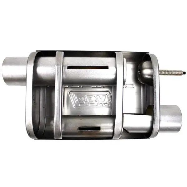 Bbk Performance Parts 31035 Universal 3 Inch Varitune Adjustable Muffler Double Offset (439 Stainless) product image