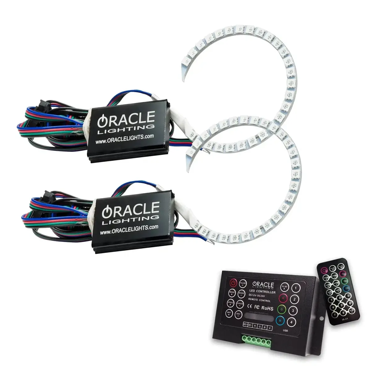 ORACLE Lighting 2015-2021 Dodge Charger LED Headlight Projector Halo Kit product image