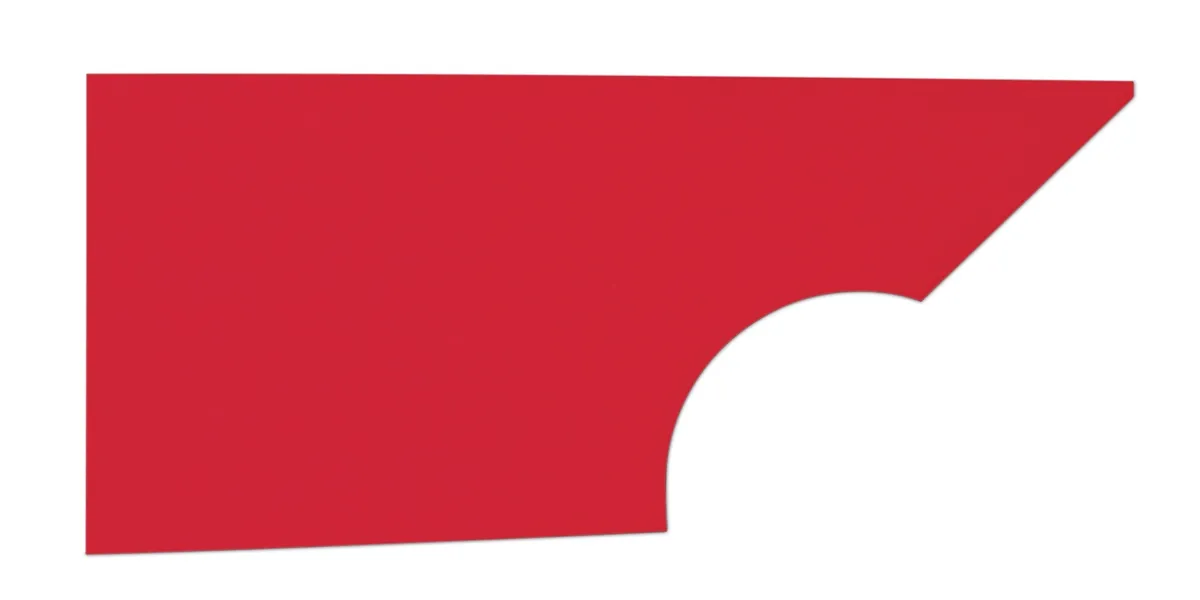 FiveStar Qtr Panel High Impact Plastic Red Right