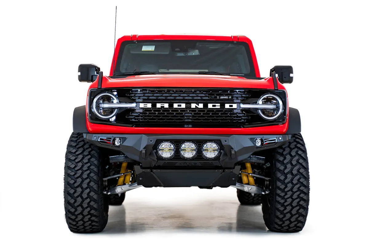21c Ford Bronco Bomber Front Bumper Black Powdercoat Finish product image