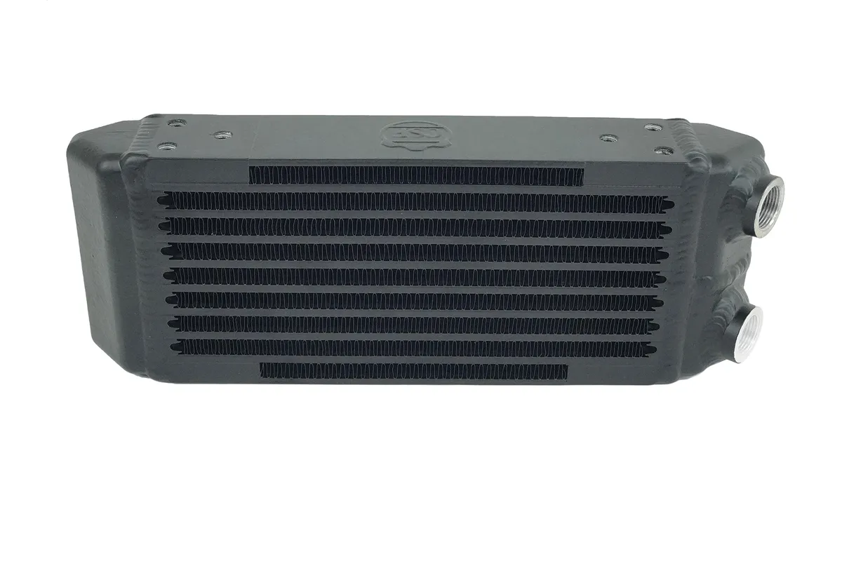 CSF Cooling - Racing & High Performance Division 8119 Universal Dual-Pass Oil Cooler - M22 x 1.5 connections - 13L x 4.75H x 2.16W product image