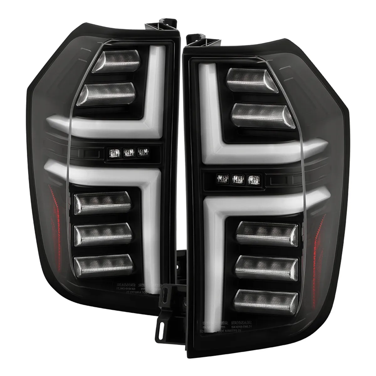 Spyder Auto ( Spyder ) Chevy Tahoe / Suburban 2021 - 2023 Halgen Model Only ( Not Compatible With Factory LED Model ) LED Tail Lights - Greeting Lights - LED White Light Bar Parking Light - Black