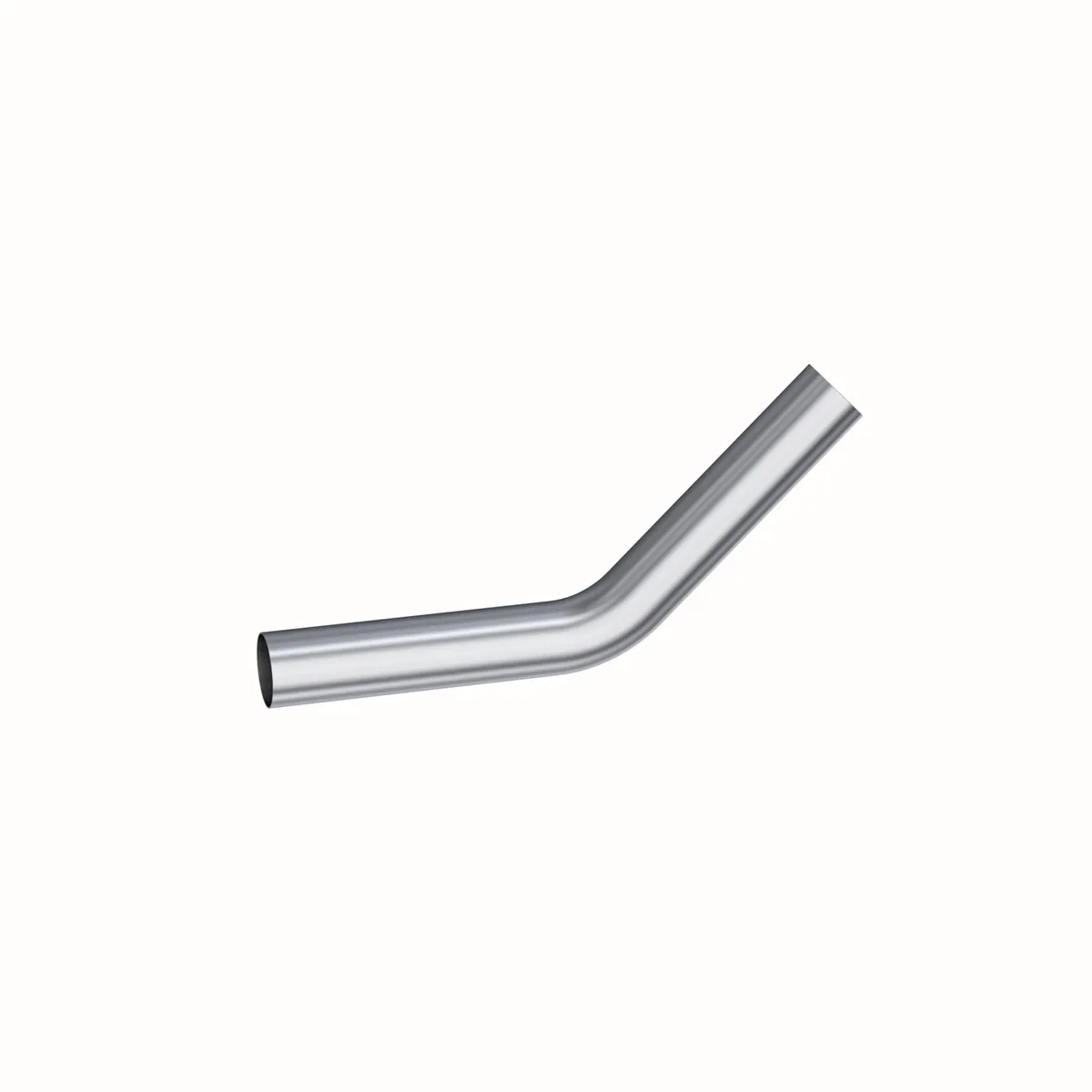 Garage Parts Installer Series Smooth Mandrel Bend Pipe; 3.5 in. Diameter; 45 Degree Bend; 12 in. Legs; Aluminum; product image