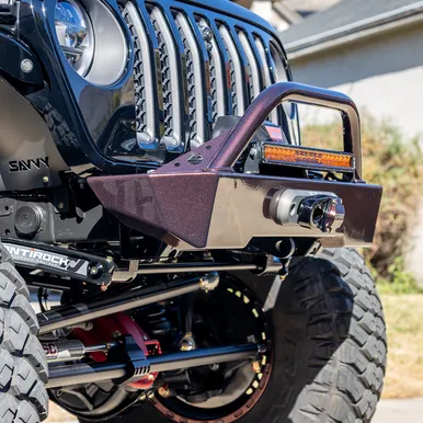 18c Wrangler/20c Gladiator Krawler Lite Front Bumper With Hoop Raw product image