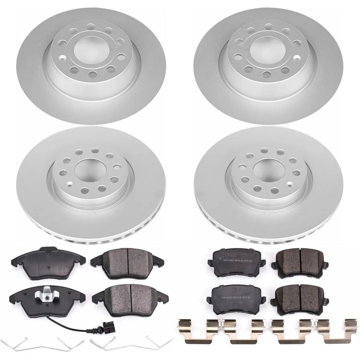 Z23 Sport Geomet Coated Rotor Kit For European Vehicles: Genuine Geomet Fully Coated Rotors; Carbon-Fiber Ceramic Pads W/Hardware product image