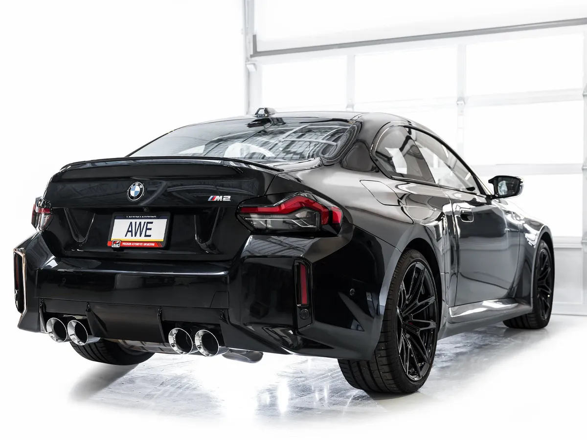 AWE SwitchPath™ Exhaust for BMW G87 M2 - Chrome Silver Tips product image