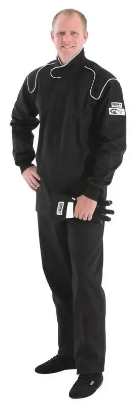 crow safety Proban Suit Large BLACK SFI-3.2A/1 Style Legacy