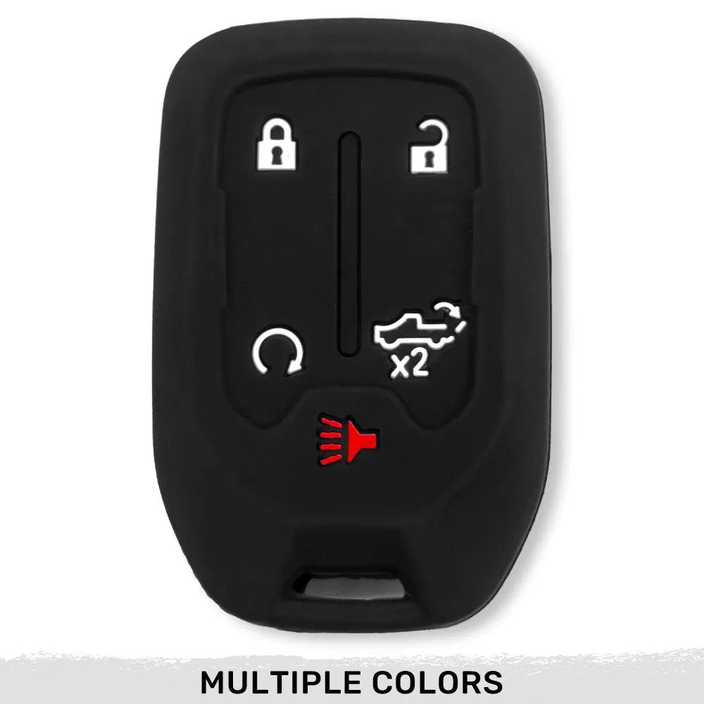 GMC & Chevy 19-21 Sierra & Silverado 1-Piece 100% Silicone Rubber Key Fob Cover - Multiple Colors product image
