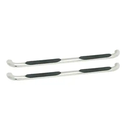 Westin Platinum 4 Oval Nerf Step Bars Stainless Steel SilveradoSierra 1500 Ext Cab 1999-2013 2500LD Ext Cab 1999-2004 253500HD Ext Cab 2001-2014