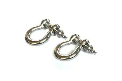 Rugged Ridge Rugged Ridge D-Shackles, Stainless Steel, 3/4-Inch, Pair