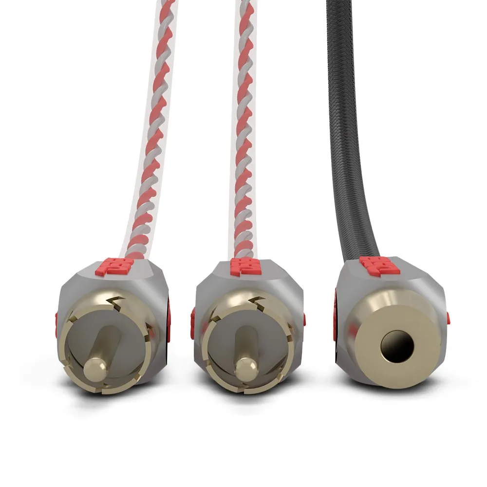 Level 3 Rca 100% Copper Ofc y Connector 1 Female to 2 Male - Black / Red Kit product image