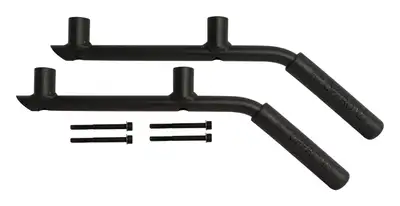 Crown Automotive Jeep Replacement Black Powder Coated Steel Rear Grab Handle Set For 0718 Jeep JK Wrangler