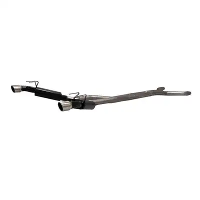 Flowmaster 10-13 Chevy Camaro SS 6.2L 3.00in Mandrel Bent Tubing 40 Series Mufflers Scavenger X-Pipe 4.00in Logo Embossed Tips American Thunder DOR 409S Stainless Steel (Will Not Fit Ground Effects Package) For Ground Effects Package Use Kit # 817487