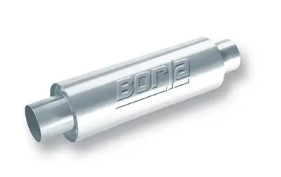 Borla XR-1 Stainless Sportsman Racing Mufflers Venues Requiring Muffler CenterCenter Round 3.5 in. Inlet 3.5 in. Outlet Round Body 15 in. x 5 in. Body Size 20 in. Overall Length T-304 Stainless Steel
