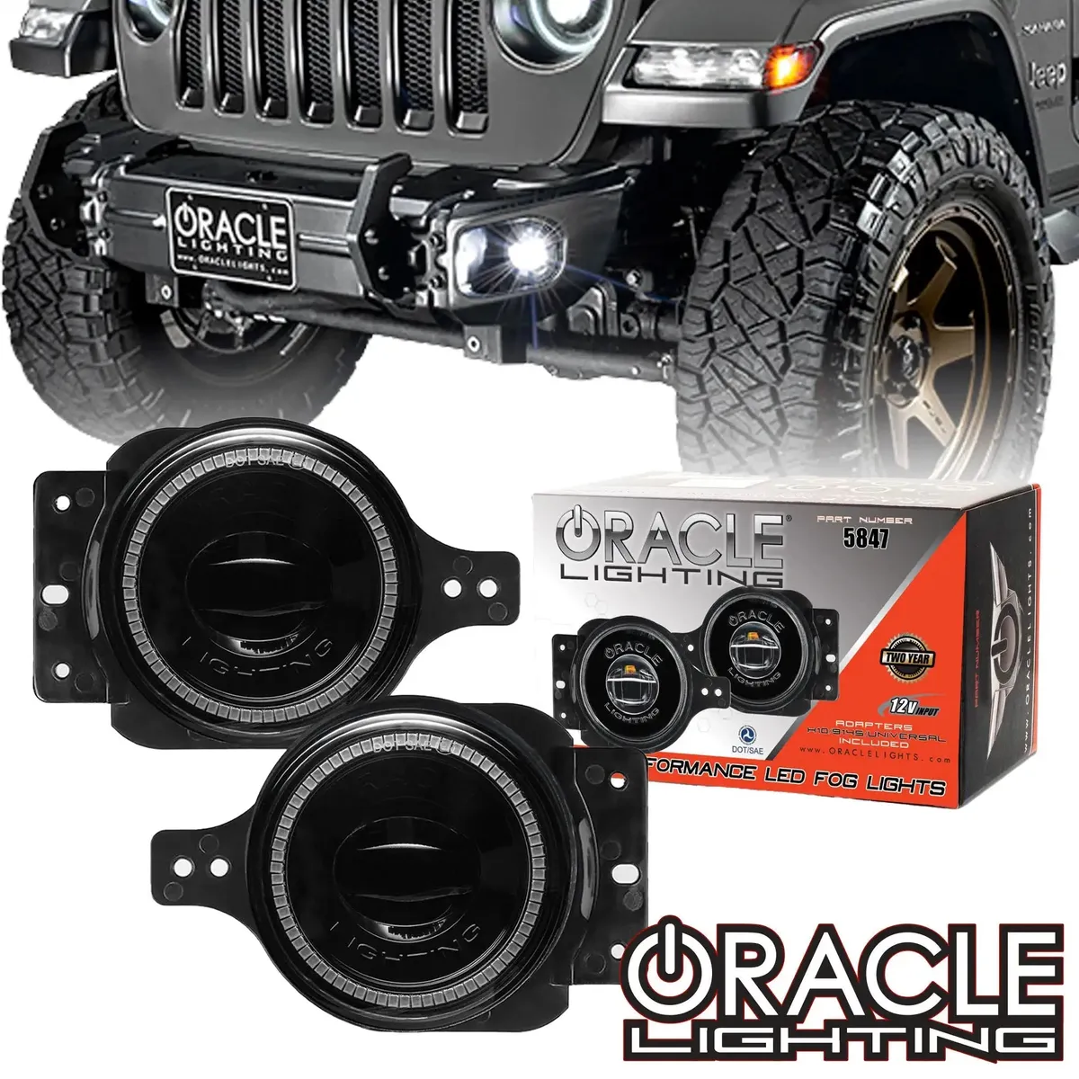 Oracle Lighting Jeep Wrangler JL & Gladiator JT Sport High Performance 20w LED Fog Lights product image