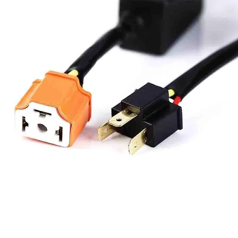 LED Headlight Canbus Wiring Kit Computer Warning Error Free Anti Flicker Resistor Canceler Decoder (H4) product image