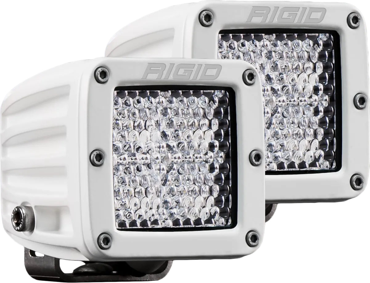 Hybrid Diffused Surface Mount White Housing Pair D-Series Pro RIGID Industries product image