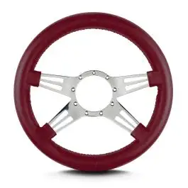 Lokar Mark 9 Double Slot Polished Thick Grip Burgandy