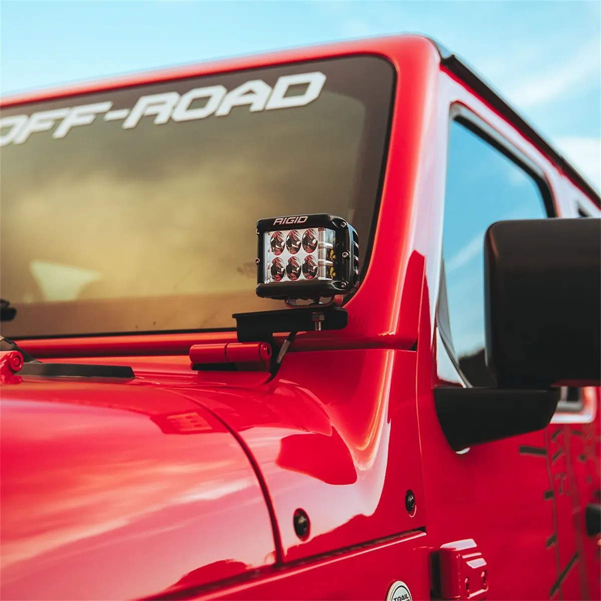 RIGID 2018-2021 Jeep Wrangler JL A-Pillar Mount, Fits D-Series, D-SS, Ignite, Pair product image