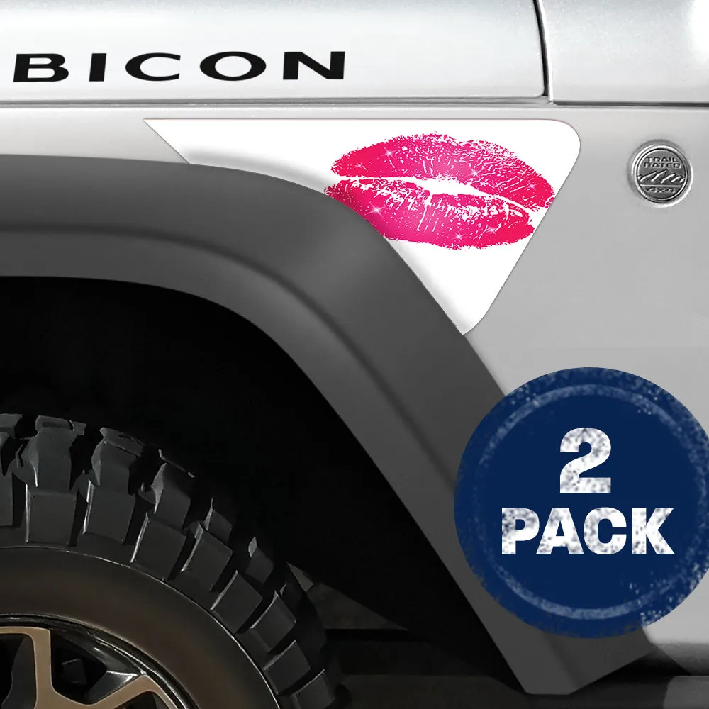 Lips 2pc Vinyl Fender Decal product image