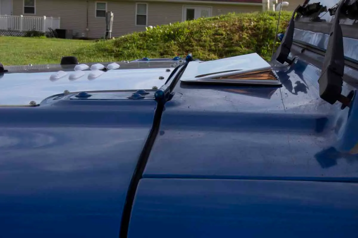 Jeep TJ Hood Vent Air Scoop 98-06 Wrangler TJ Polished Silver Kentrol product image